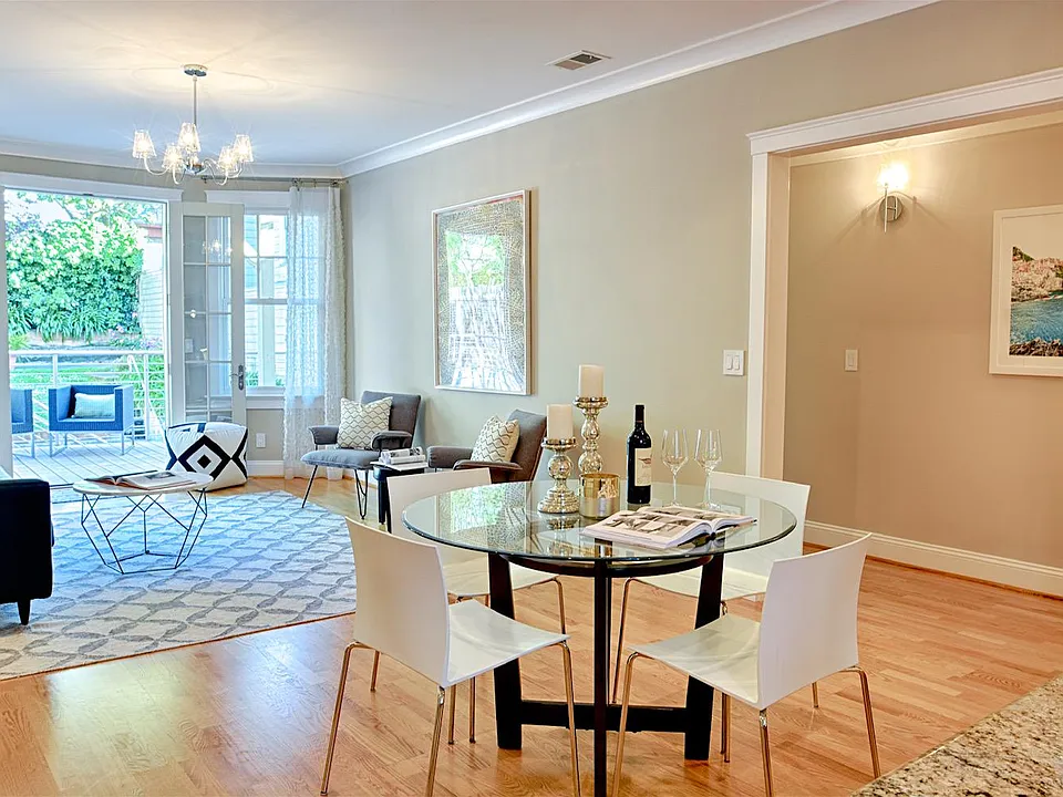 Another view of Open Living Room/ Kitchen layout