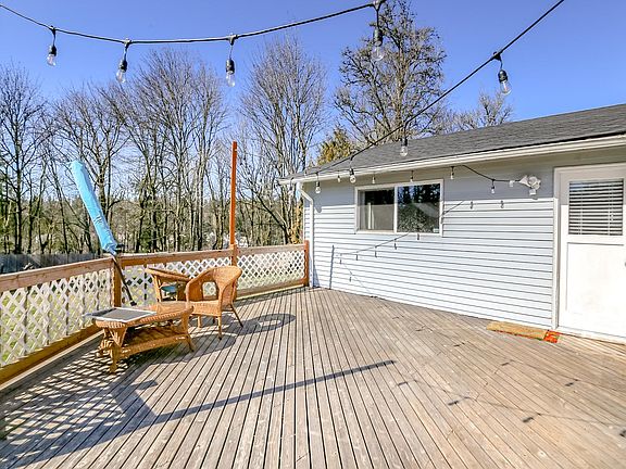 Deck off of the back of the home