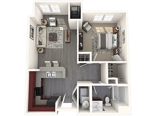 Floor plan 1x1G
