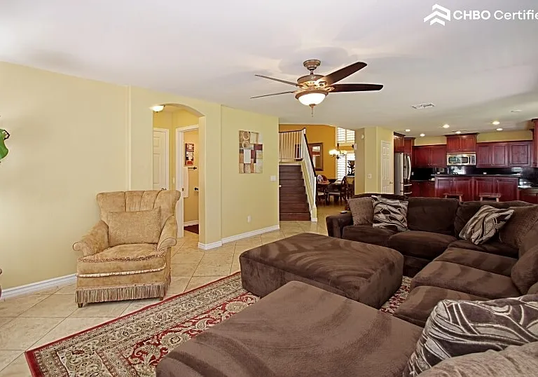 Open living space with easy access to all.