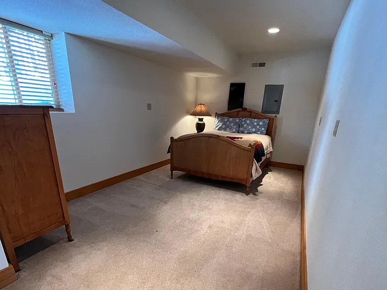 Bonus room for additional sleeping area, air mattress available.