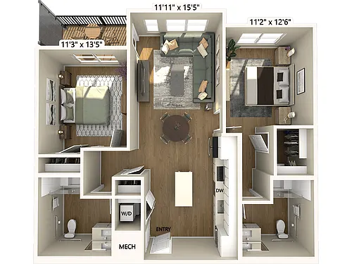 Floor plan B1HP-1074-1