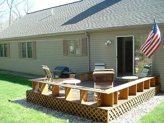 Large sunny deck