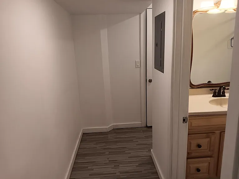 Hall to laundry.