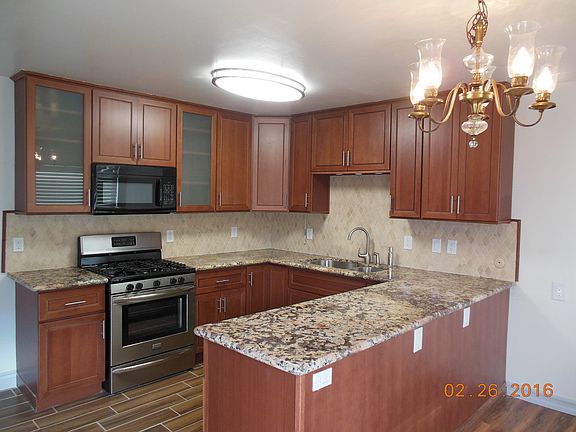 kitchen with granite countertops