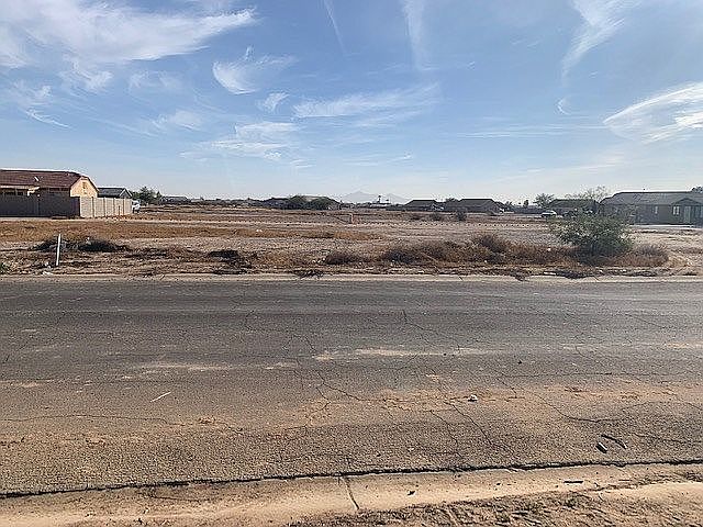 The lot looking East