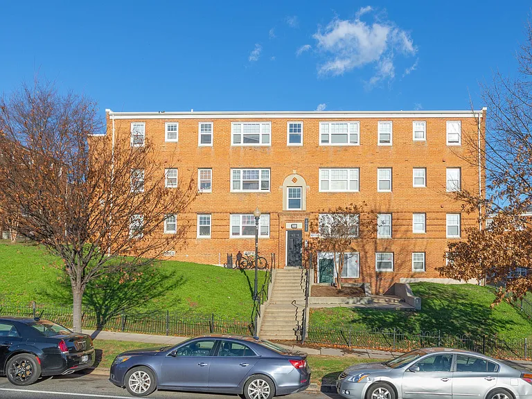 Exterior of Apartment Building From Street View