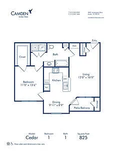 Floor plan Cedar