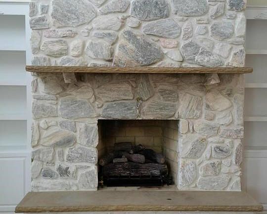 Limestone Fireplace 2