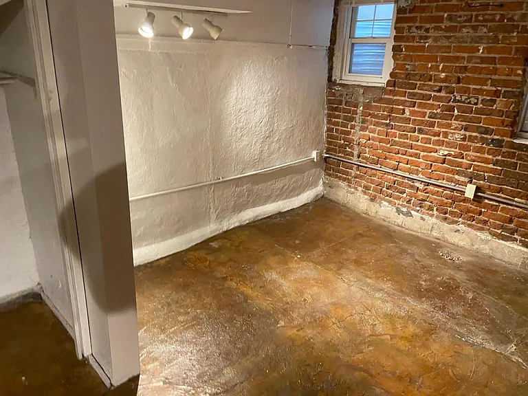 view of room from across stairs landing