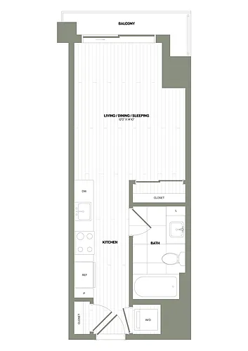 Floor plan Studio-S3 WDU