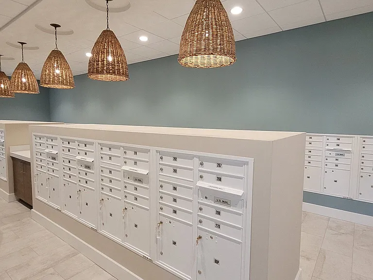 Our secure indoor mail room ensures you never have to battle the elements just to check your mailbox