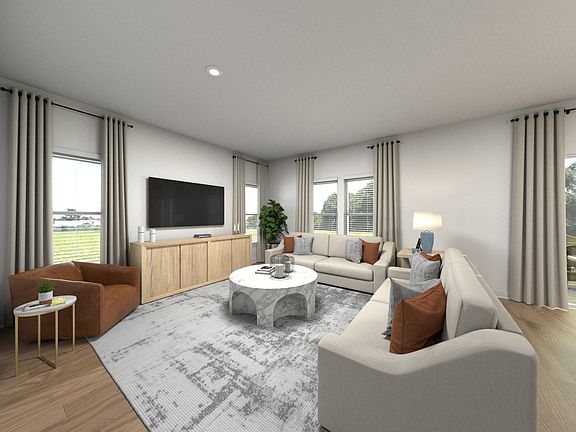 Virtually Staged Living Room