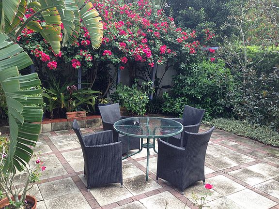 Garden patio for parties