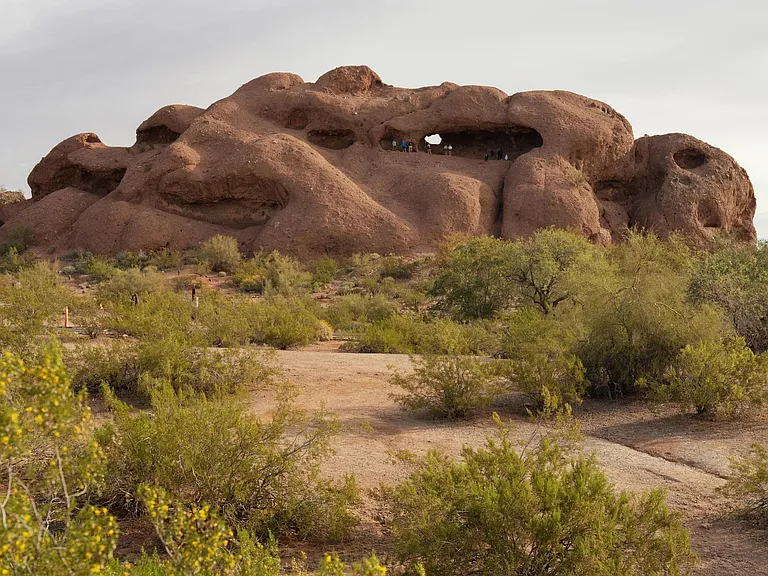 Hole-in-the-Rock at Papago Park_an iconic Tempe landmark just minutes from Modera Rio Salado.