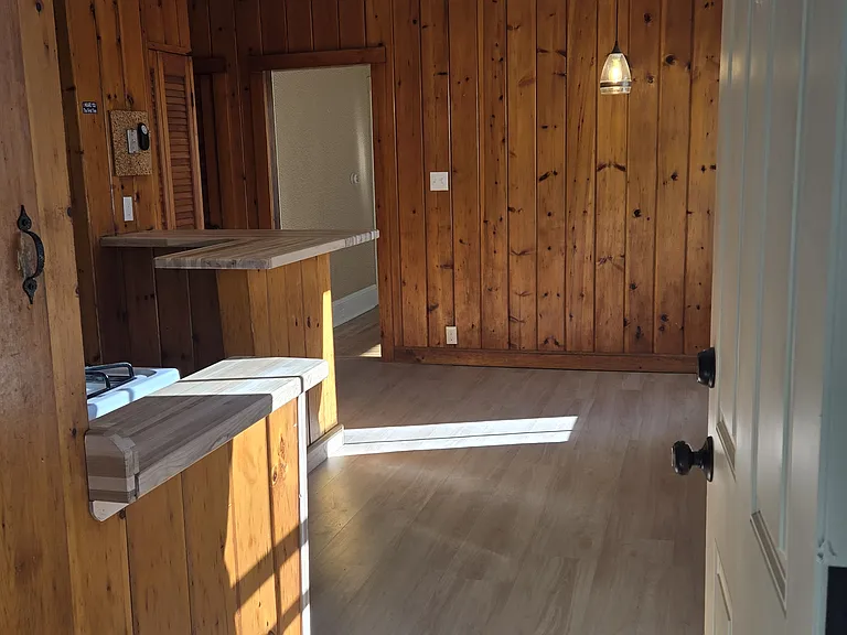 Kitchen from rear entry door