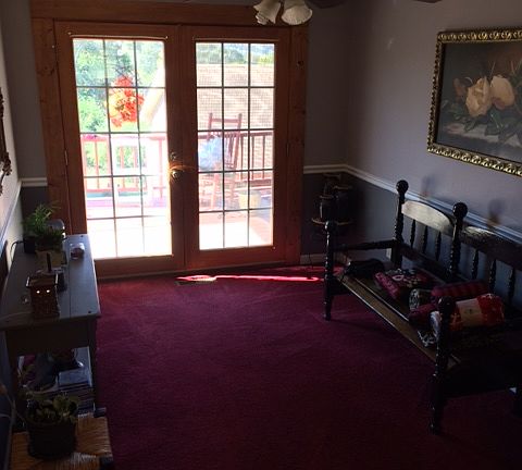 Dining room/Bedroom on left