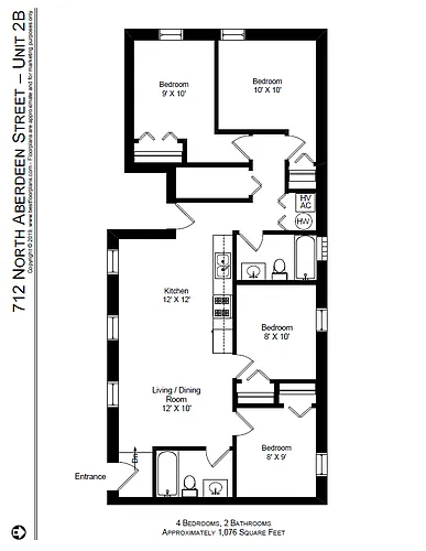 Floor plan Four Bedroom