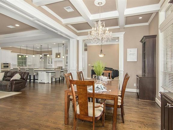 Many options with the open space. Great Room offers Family Room, Kitchen, Formal Dining and Flex area currently showcasing family piano.