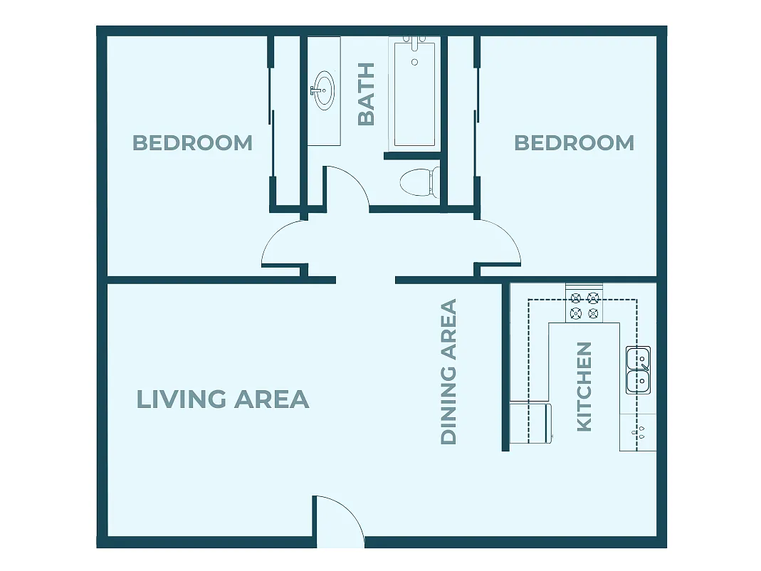 Floor plan Stonewood 2 Bedroom