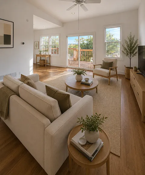 AI generated image to highlight room with furniture