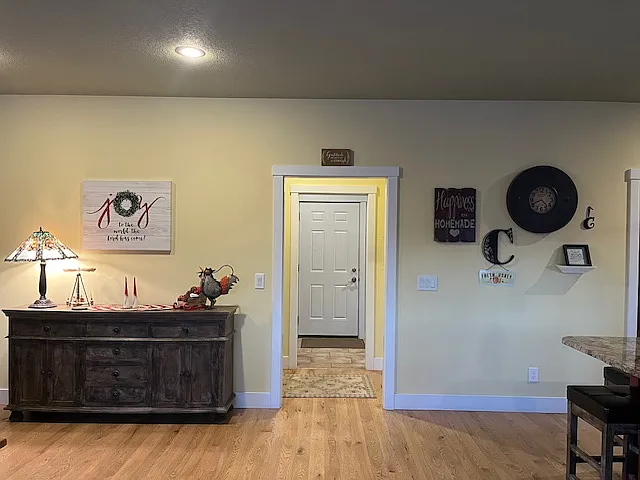 entry from garage into kitchen