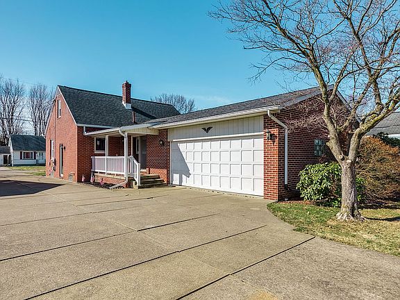 Attached two-car garage