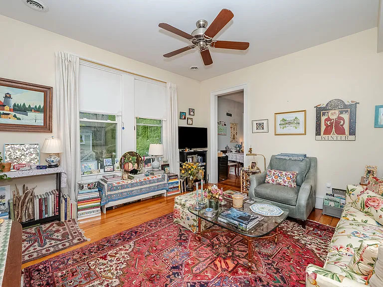 Large windows bring in lots of natural light