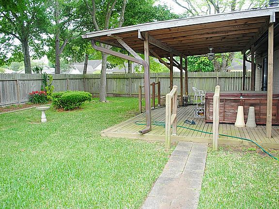 Another view of the back patio.