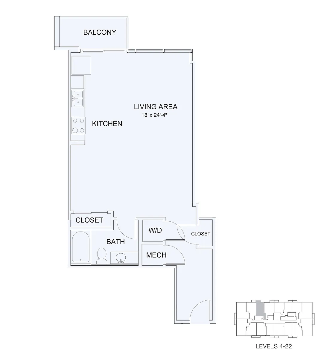 Floor plan Studio 5