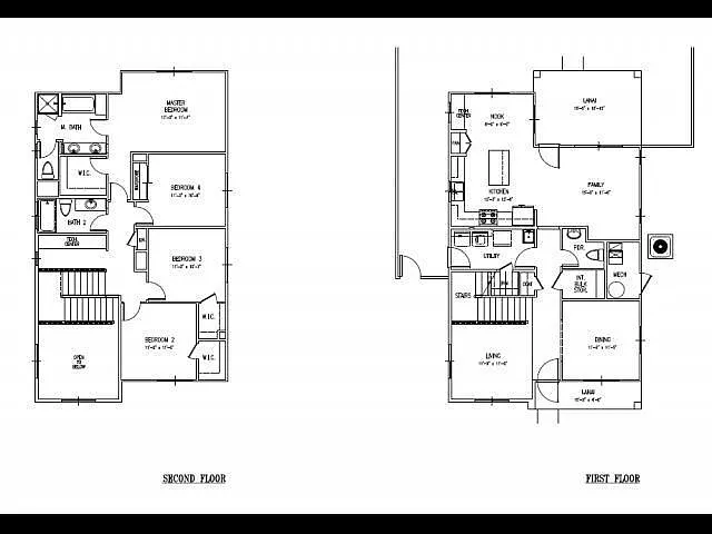 Floor plan 4-Bedroom Single Family Home