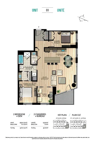 Floor plan 2 Bedroom