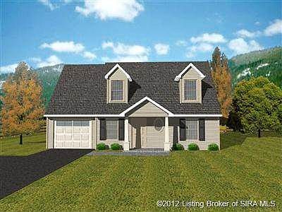 home is under construction and picture of rendering