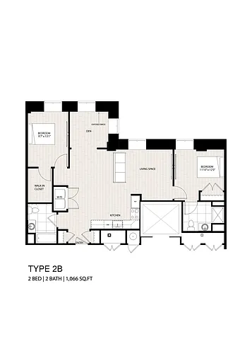 Floor plan 2B