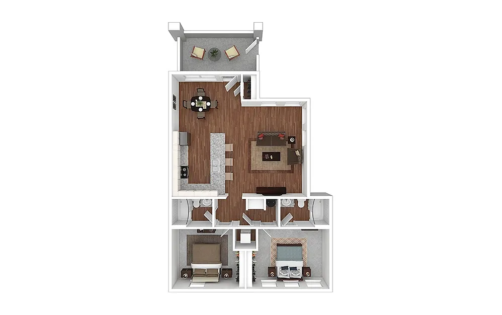 Floor plan Cabana Flat