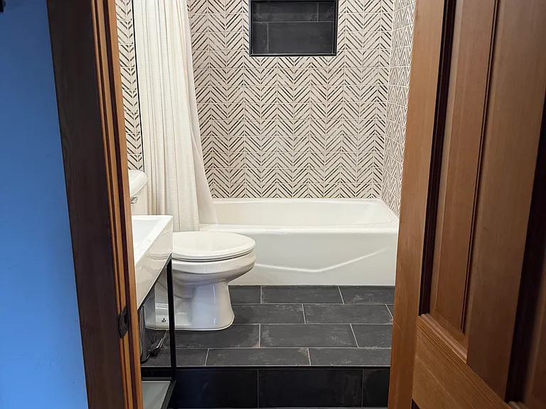 Second floor hallway bathroom