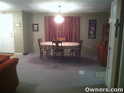 Dining room combined with living room