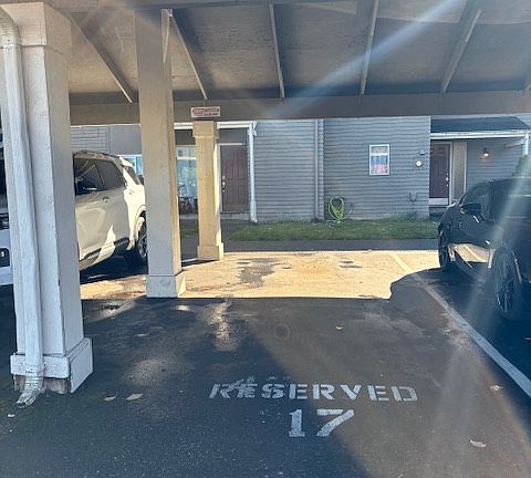 Covered parking spot