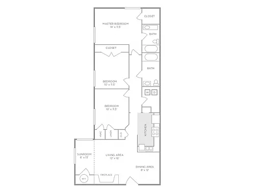 Floor plan The Magnolia (West)