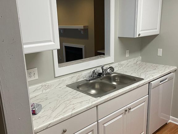 Updated cabinets, sink, and dishwasher