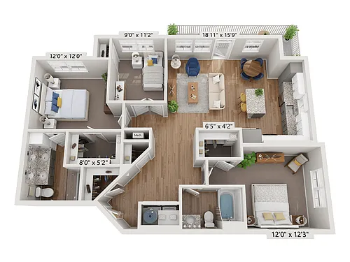Floor plan C1A - Amethyst