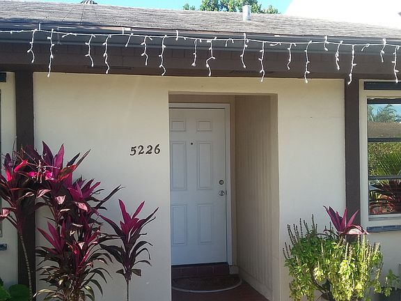 Well lit front entrance