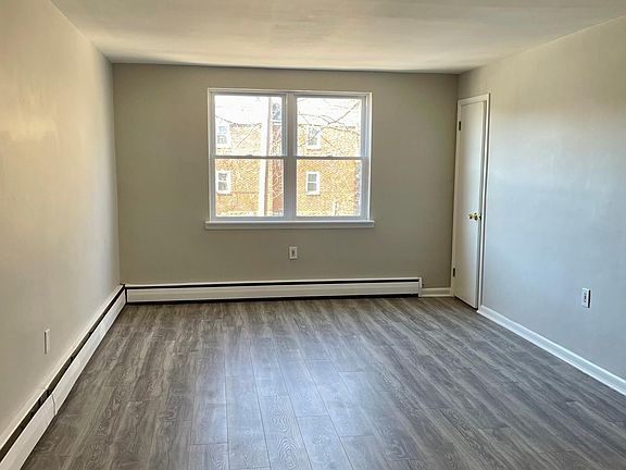 Full renovated living room with coat closet