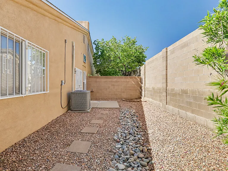 Private backyard