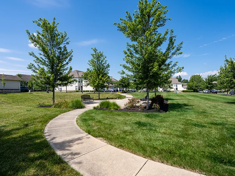Step outside enjoy green spaces built for you.