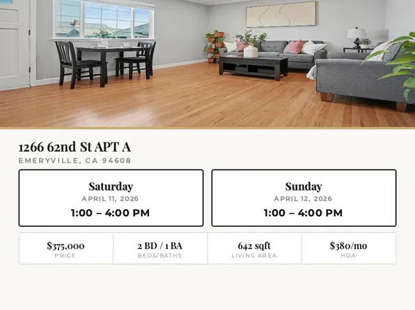 1266 62nd St APT A, Emeryville, CA 94608