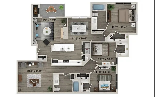 Floor plan D1