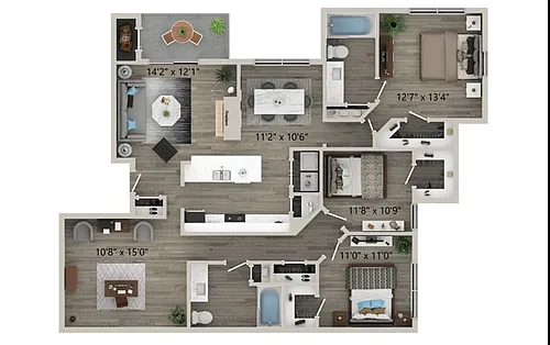 Floor plan D1