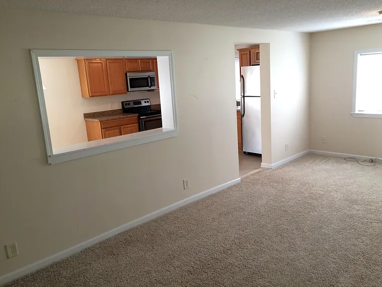 Living Room Into the Kitchen
