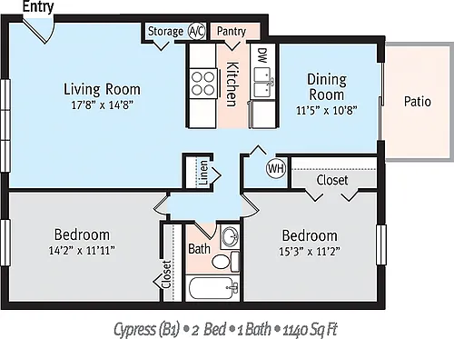 Floor plan THE CYPRESS